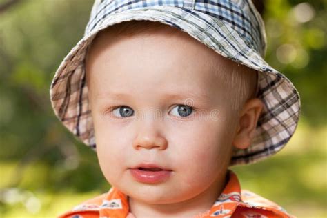 Charming Babe In A Plaid Panama Stock Image Image Of Human Good 26141997