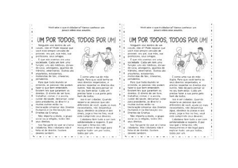 Um Por Todos E Todos Por Um - Um Por Todos, Todos Por Um | PDF