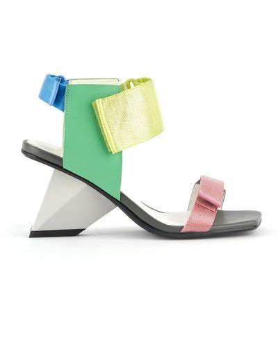 Green United Nude Heels For Women Lyst