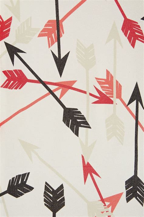 REDVALENTINO Pussy Bow Printed Silk Crepe De Chine Blouse THE OUTNET