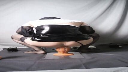 Jao CD In Nuns Outfit Sits On Massive Pumpkin Dildo