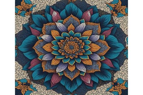 Yoga Mandala Lotus Flower Graphic By Sakreenho Creative Fabrica