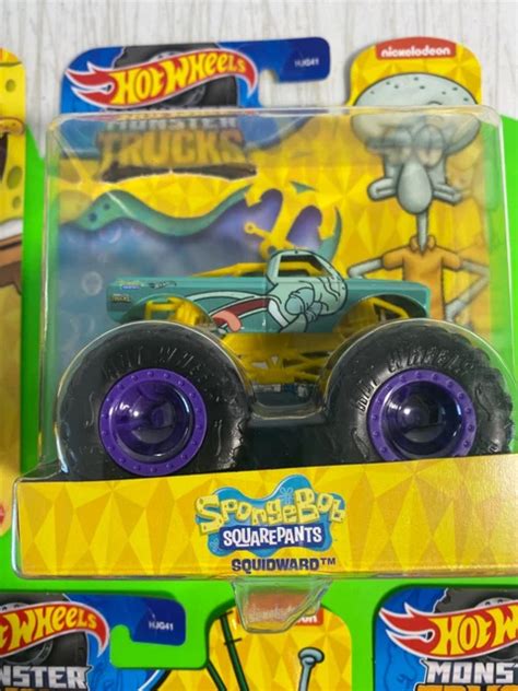 HOT WHEELS MONSTER TRUCKS Krabs Bob l éponge pantalon carré plancton Patrick lot de 5 EUR 9 29