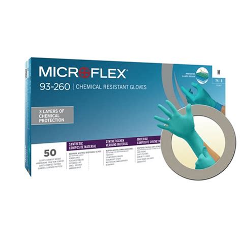 Microflex 93 260 Chemical Resistant Disposable Gloves