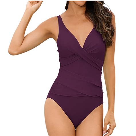 Ylioge Bikini Sets For Women Womens One Piece Bikini Swimsuit Sets Casual Solid Color Mesh