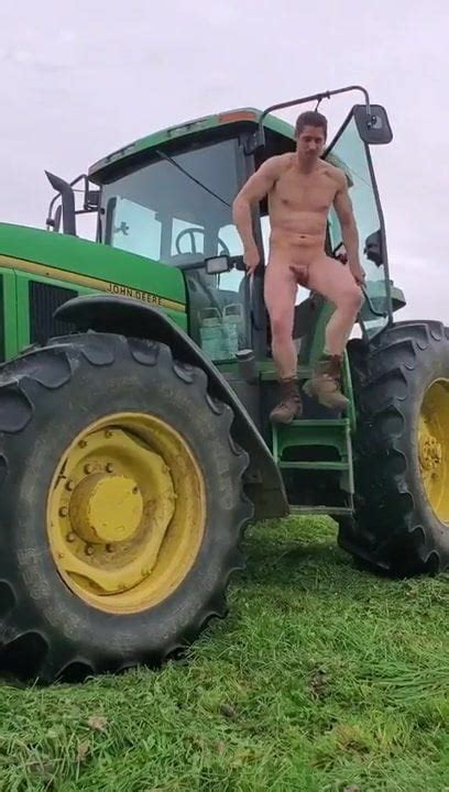 Field Man On Tractor Working Naked XHamster
