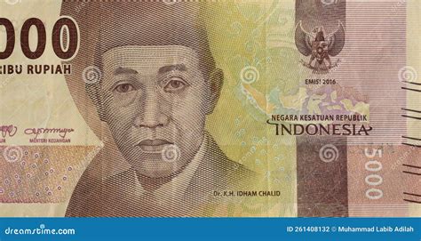 Indonesian 5000 Rupiah 2016 Banknotes Editorial Photography Image Of