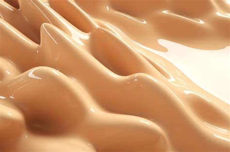 Premium Photo D Beige Background With Liquid Foundation Splash Nude Makeup Cream Fluid Beauty