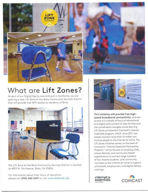 Liftzone from Comcast - Biola Community Services District