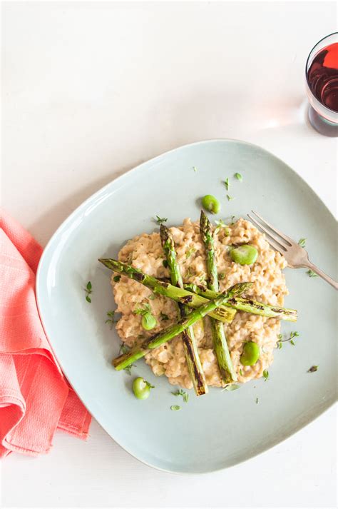 Healthy risotto with spring vegetables • Delicious from scratch