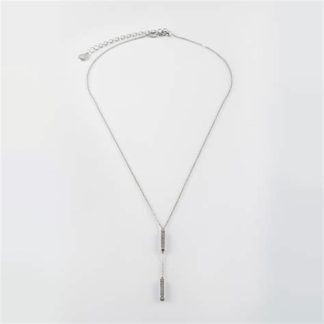 Серебряное колье с фианитами и эмалью 000-368883 | Купить в рассрочку в ...