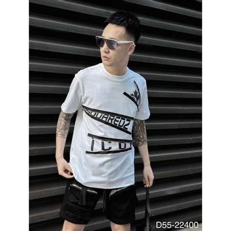 Mua Áo Phông Icon Nam Phối Khóa Chéo Siêu Đẹp Áo DSQ Icon Nam Mix Khọa Độc Lạ Hot giá