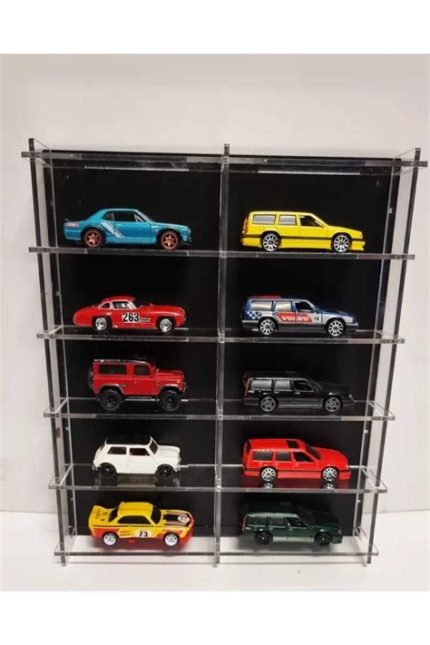 HOT WHEELS 10 Araçlık Pleksi Araba Rafı 1 64 Ölçek Fiyatı Yorumları