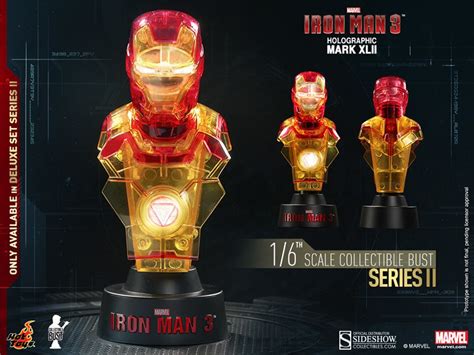 Set Of Busts Serie Deluxe Th Scale Collectibles Iron Man Hot Toys Cawette Jones