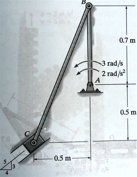 Solved At The Given Instant Member Ab Has The Angular Motion Shown