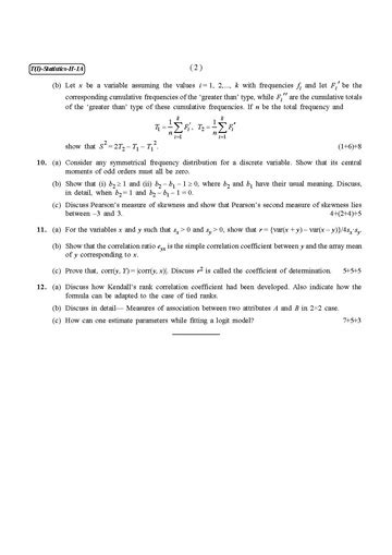 File Cu 2021 B Sc Honours Statistics Part I Paper Ia Qp Pdf