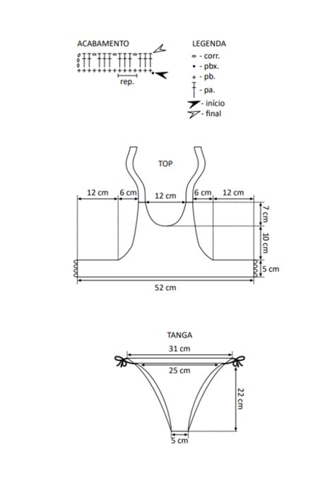 Receita Biqu Ni De Croch Linha Bikini Blog Do Bazar Horizonte