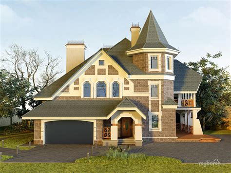 Дома с башнями проекты (50 фото) - фото - картинки и рисунки: скачать ...