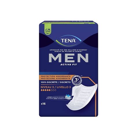 Tena Men Active Fit Level Anatomical Pads For Men Senup Packaging