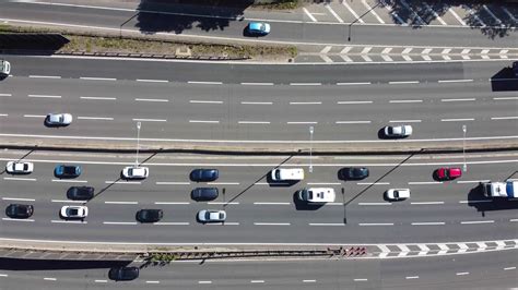 Aerial view of Busy Motorways with Traffic at England UK. 10826401 ...