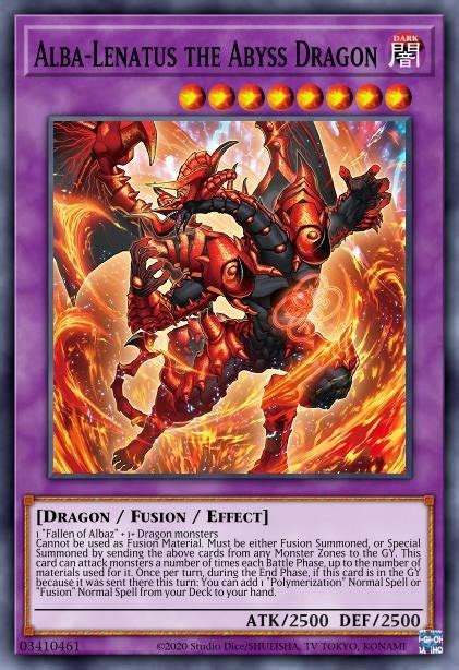 Alba Lenatus The Abyss Dragon Yu Gi Oh Tcg Ygo Cards