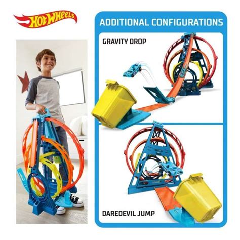 Jual Hot Wheels Track Builder Unlimited Triple Loop Kit Playset Mainan Lintasan Mobil Anak Di