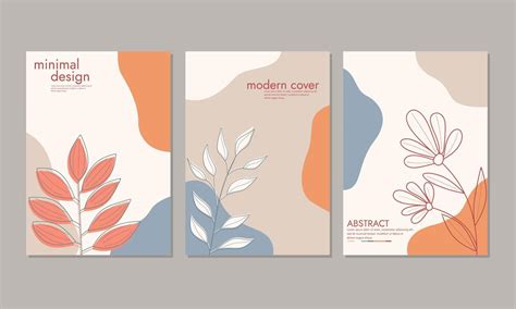size book cover template pastel color hand drawn floral background