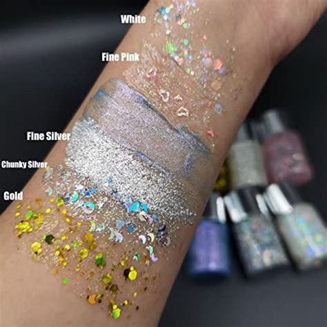 Gl Turelifes Mermaid Sequins Chunky Glitter Liquid Eyeshadow Glitter Body Gel Festival Glitter