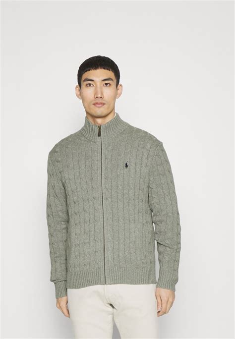 Polo Ralph Lauren Long Sleeve Full Zip Kardigán Fawn Grey Heather