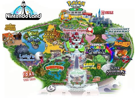 Nintendo Land map | Nintendo | Know Your Meme