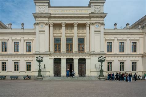 Entrance Of The University Main Building Of Lund University Lund