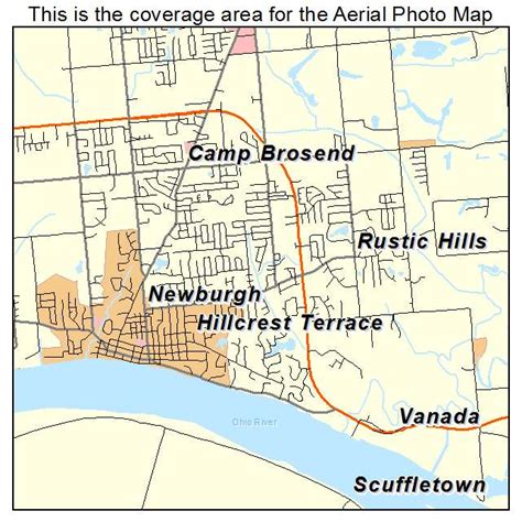 Aerial Photography Map of Newburgh, IN Indiana