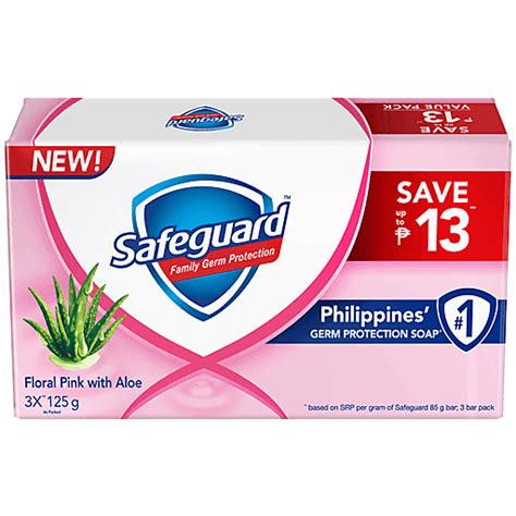 Safeguard Soap Floral Pink With Aloe 125g X 3s Body Care Walter Mart