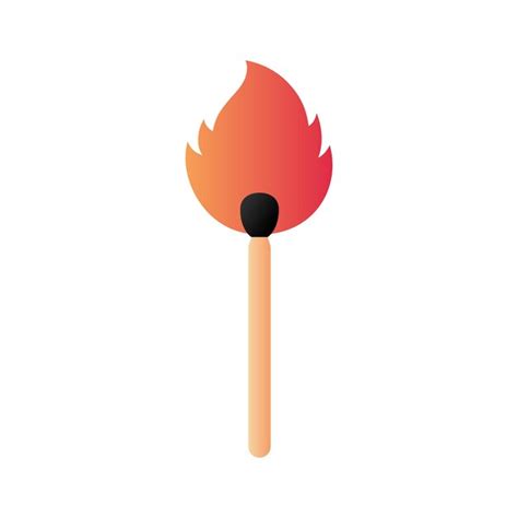 Premium Vector Match Flame Gradient