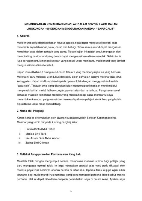 Proposal Contoh Pernyataan Masalah Kajian Format Penulisan Terdapat Dua Jenis Iaitu Format A