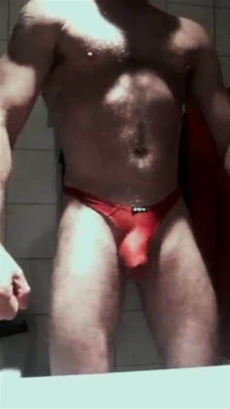 Hot Straight Guy Posing In Thong Jerking Off Cuming Compilation