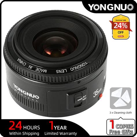 Yongnuo yn35mm f2/f2n lente 1:2 af/mf grande angular fixo prime lente ...