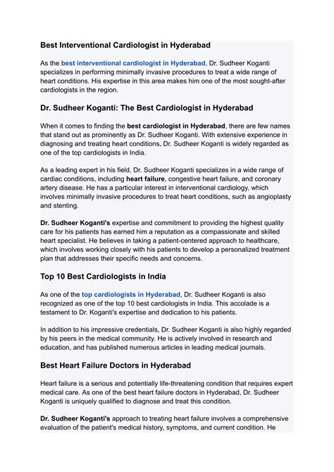 Ppt The Top 10 Cardiologists In India A Guide To Expert Heart Care