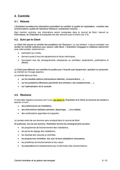 Contrat dentretien et de gestion des énergies DOC PDF page 6 sur 10