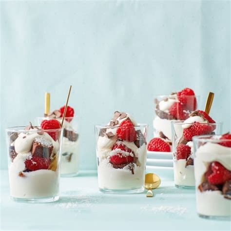 Mini Brownietrifle Met Frambozen En Kokos Jumbo