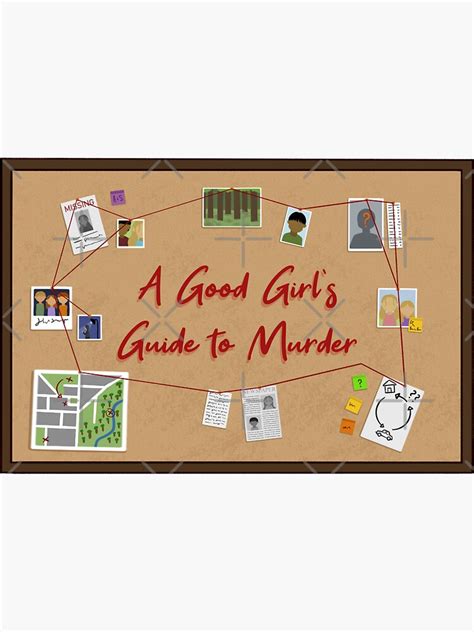 good girls guide  murder investigation board sticker  sale