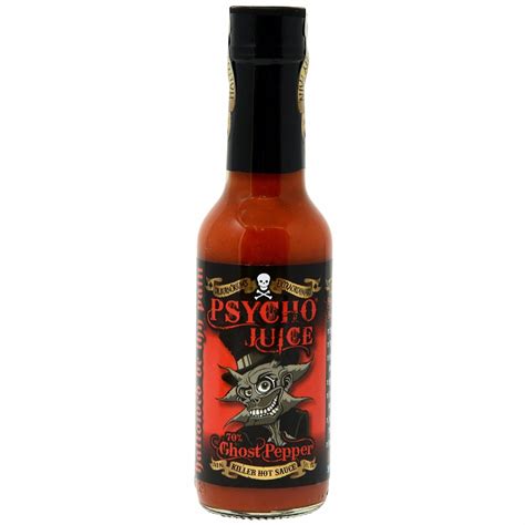 Amazon Psycho Juice Hot Chili Sauce Ghost Pepper Grocery Gourmet Food