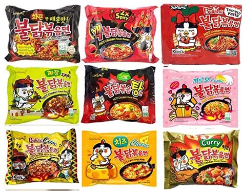 Samyang Spicy Chicken Hot Ramen Noodle Buldak Variety Pack