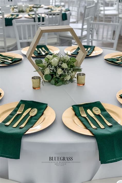 Pin By Linsday G On Tablescape Emerald Green Wedding Theme Green