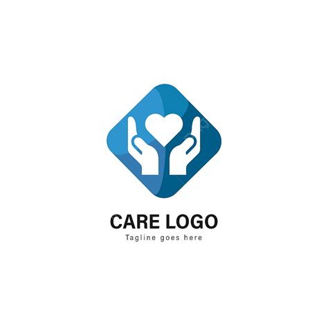care logo template design care logo  modern frame template