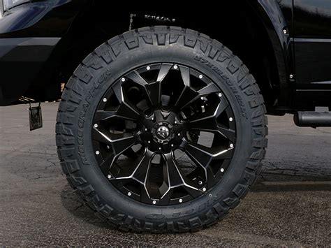 2014 Ram 1500 22x12 Fuel Offroad Wheels 37x12 5R22 Nitto Tires BDS 6