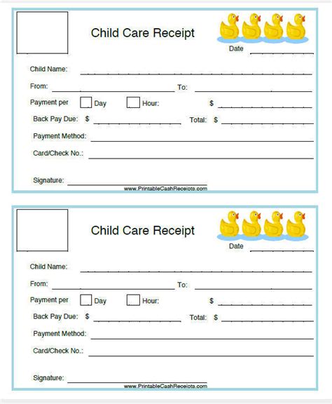 Free 7 Daycare Invoice Templates In Ms Word Pdf