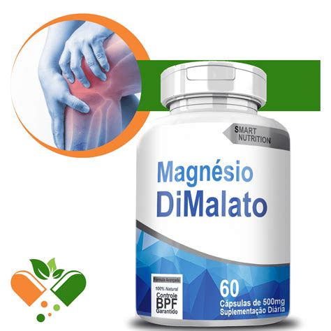 Magnésio Dimalato Para Que Serve E Como Tomar - Magnésio Dimalato 500mg 60 Cápsulas