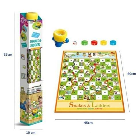 Promo Mainan Anak Keluarga Snakes And Ladders Ladder Ular Tangga Karpet