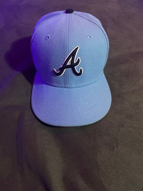 New Era Offset X Atlanta Braves Blue Fifty Fitted Grailed